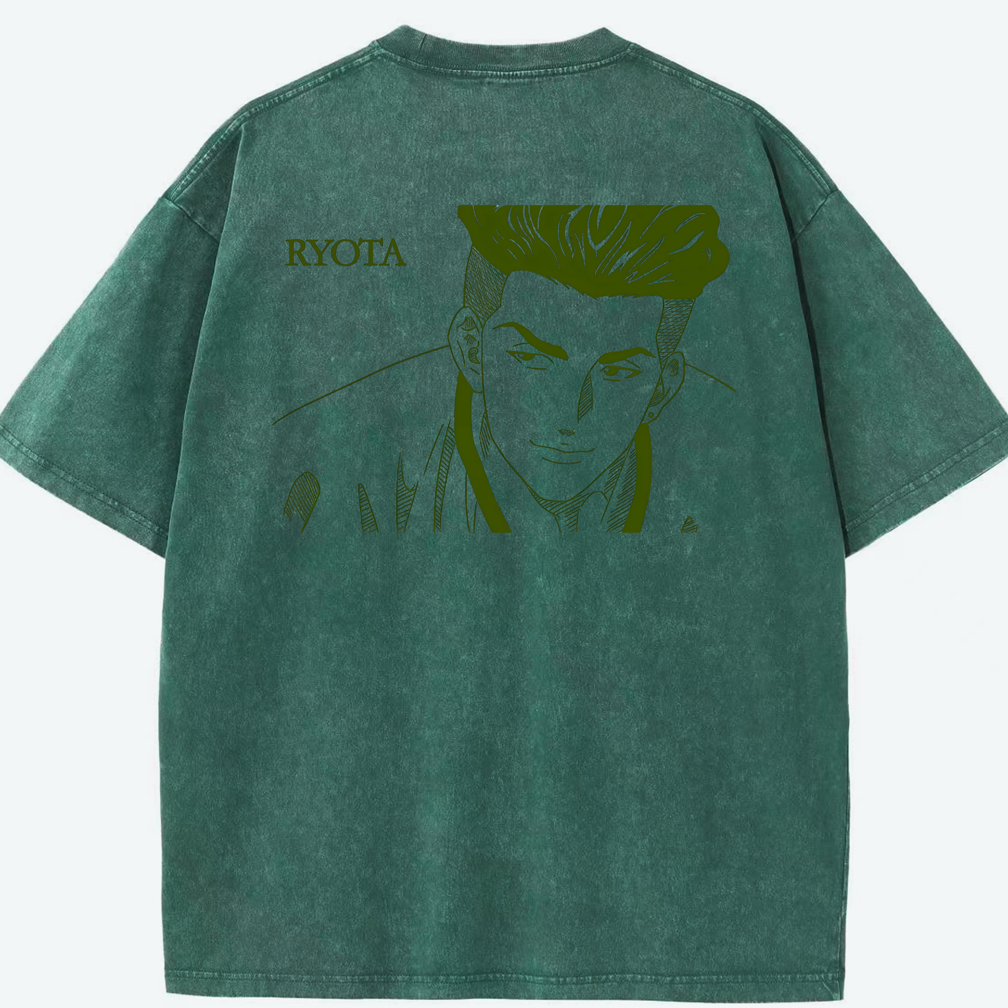 （画像用） SLAM DUNK／スラムダンク 綿100% ヴィンテージ風 半袖Tシャツ（背面プリント）